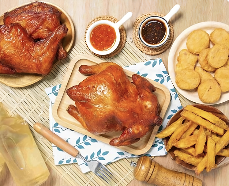 黃金春雞分享餐與炸物組合